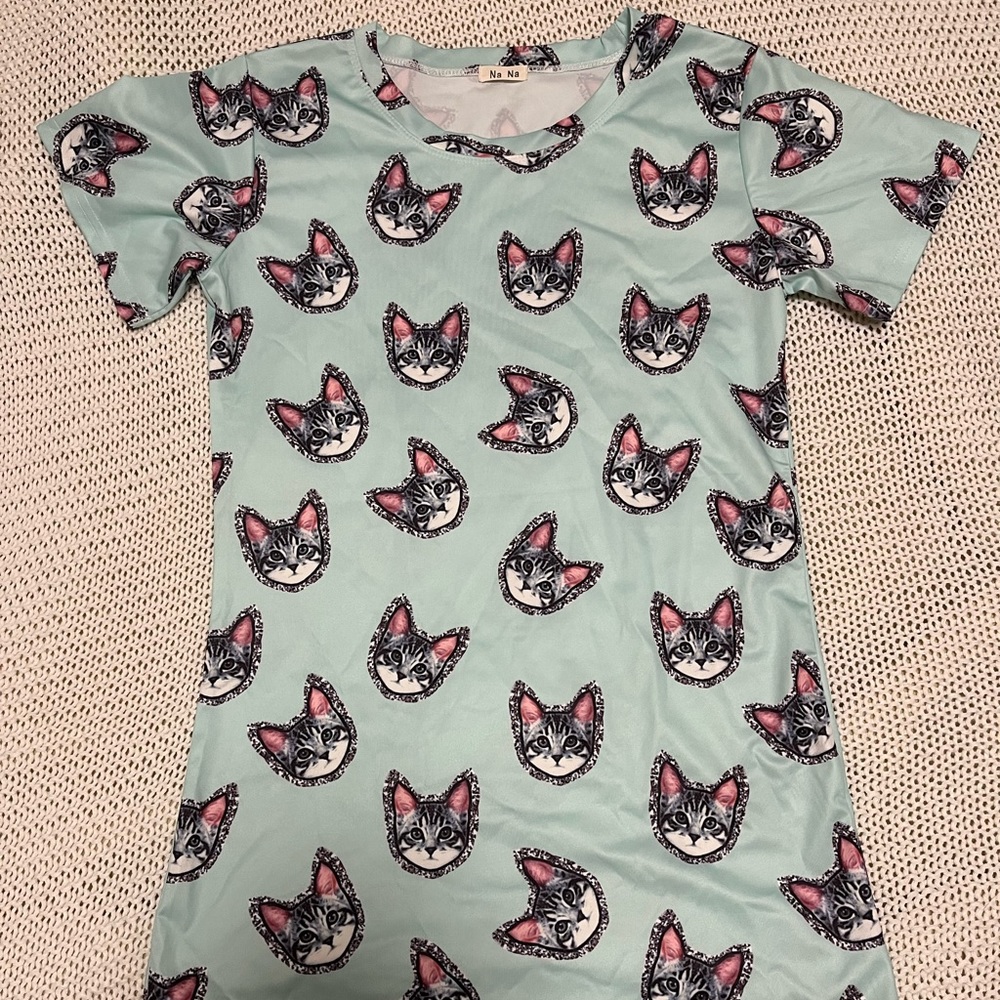 Cat Tshirt Dress